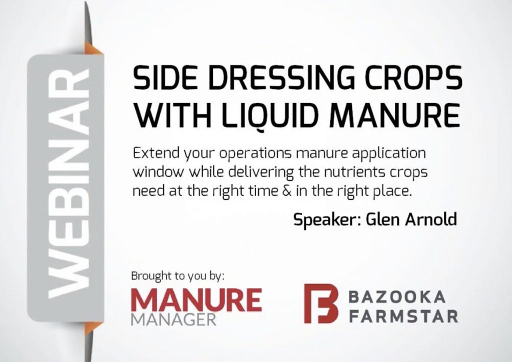 Webinar: Side dressing crops with liquid manure - Manure ManagerManure ...